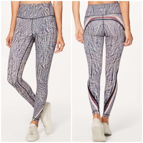 Lululemon Wunder Under Hi Rise Tight Leggings 28” Polychromatic 50g Multi Black - Picture 1 of 13